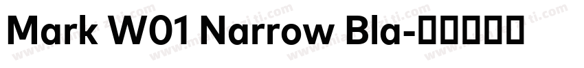 Mark W01 Narrow Bla字体转换
